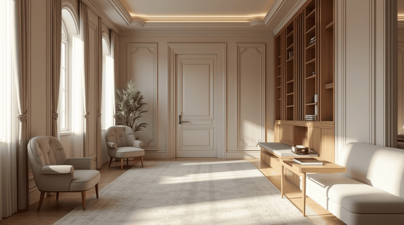 Дизайн проект гостиница для животных в стиле неоклассика