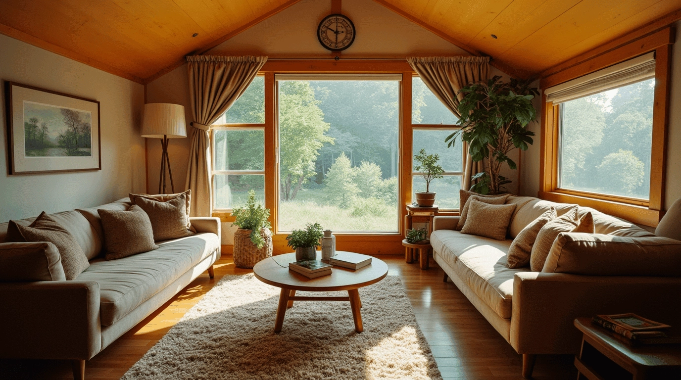 Дизайн проект кемпинг в стиле минимализм