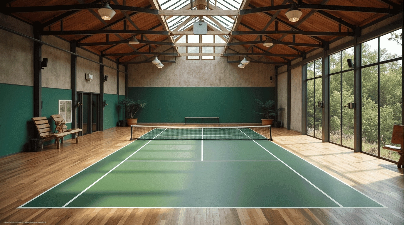 Дизайн проект теннисный клуб в стиле неоклассика