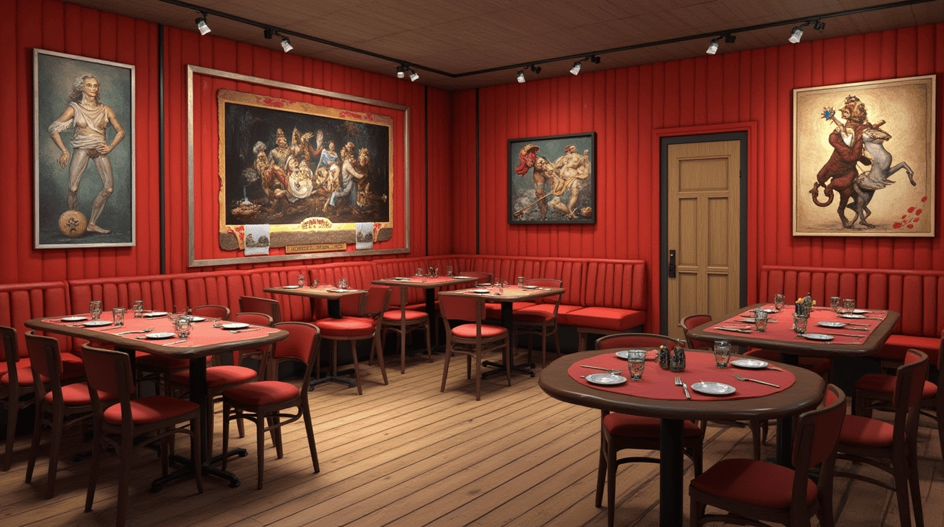 Дизайн проект цирк в стиле минимализм