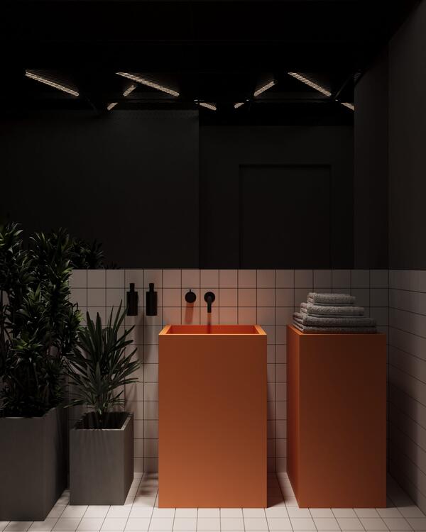 Санузел на первом этаже