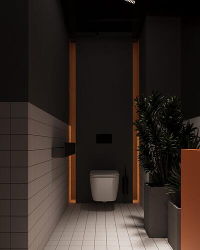 Санузел на первом этаже