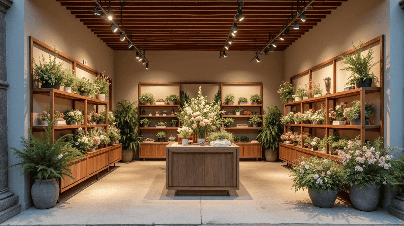 Дизайн проект цветочный магазин