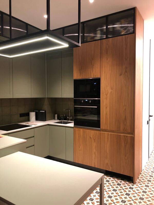 Фото реализованной по проекту кухни от клиентов