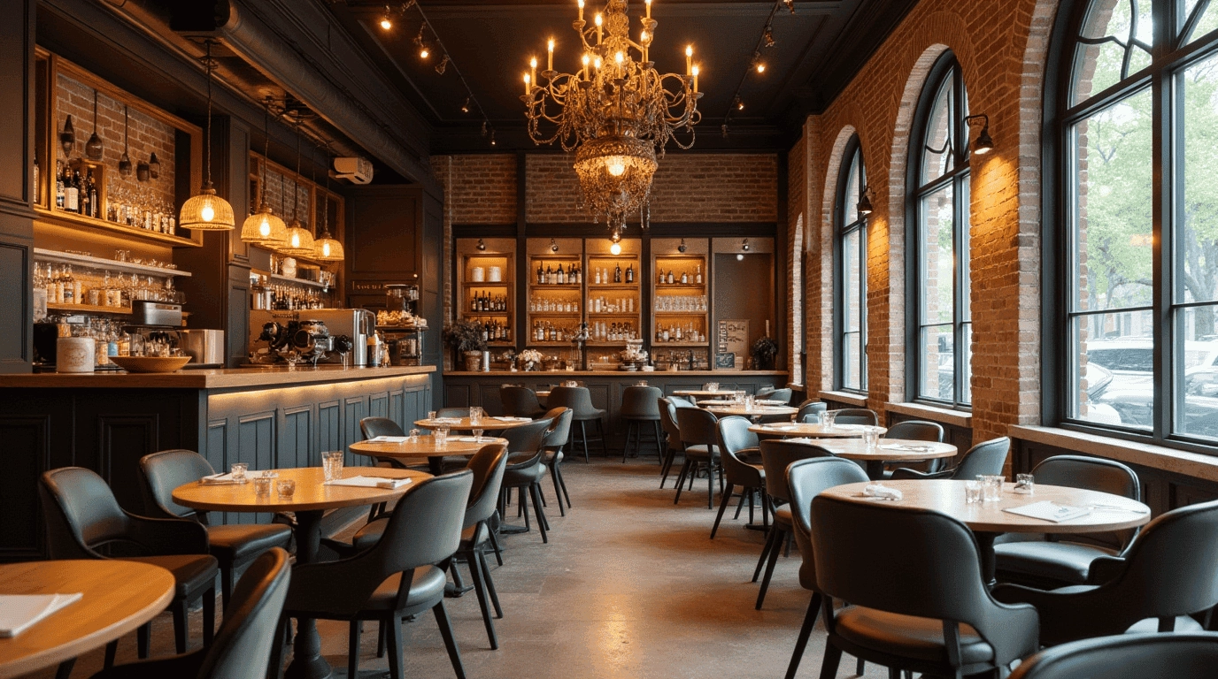 Дизайн проект лаундж-бара в стиле неоклассика