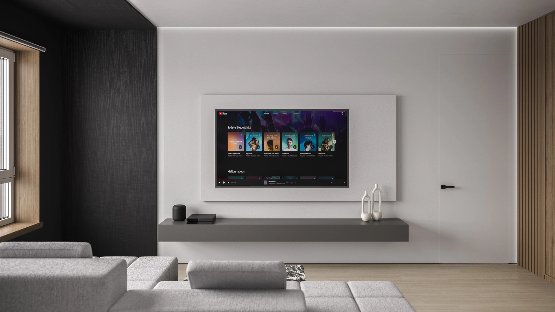 Дизайн проект гостиной