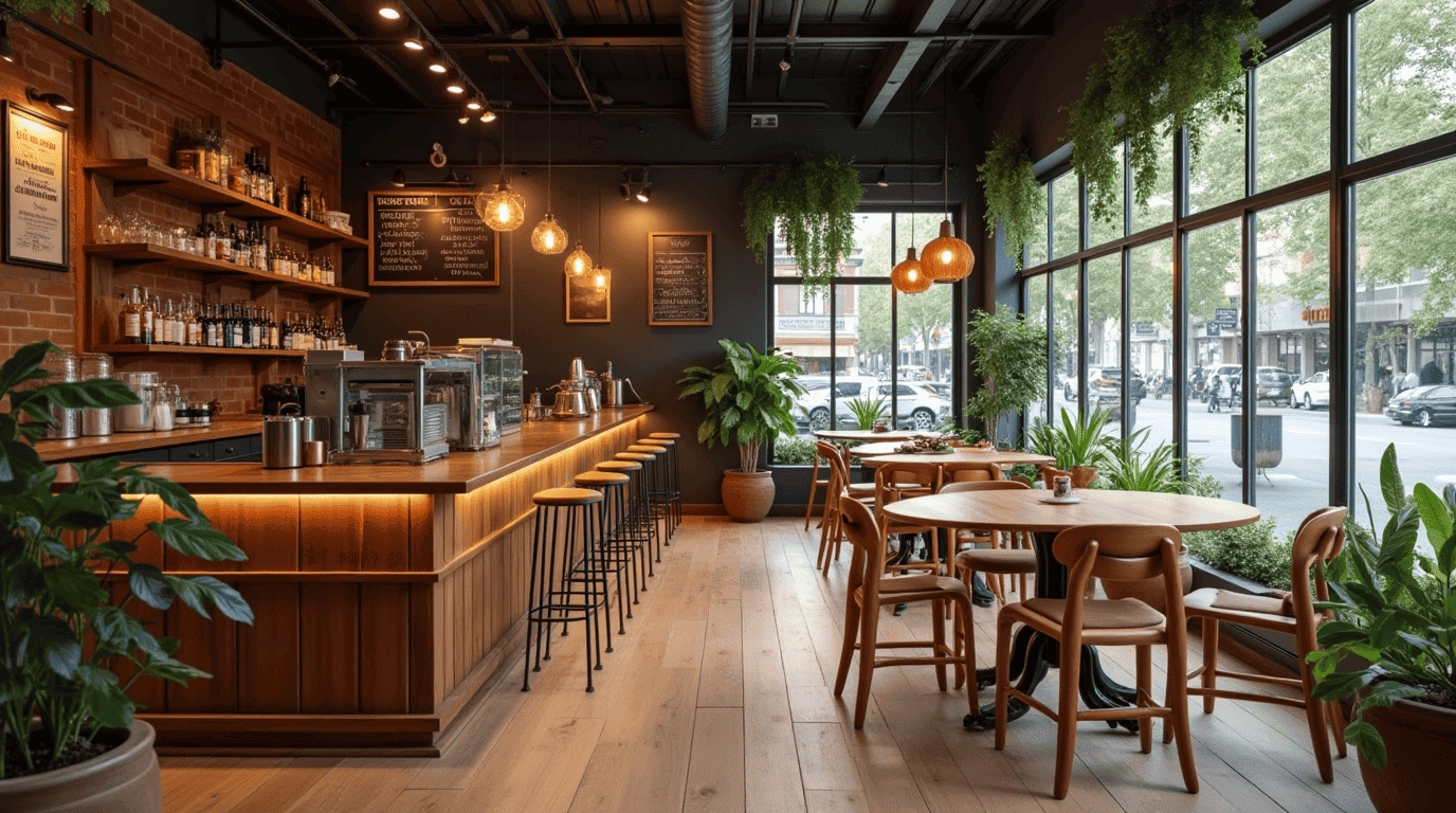 Дизайн проект кофейня