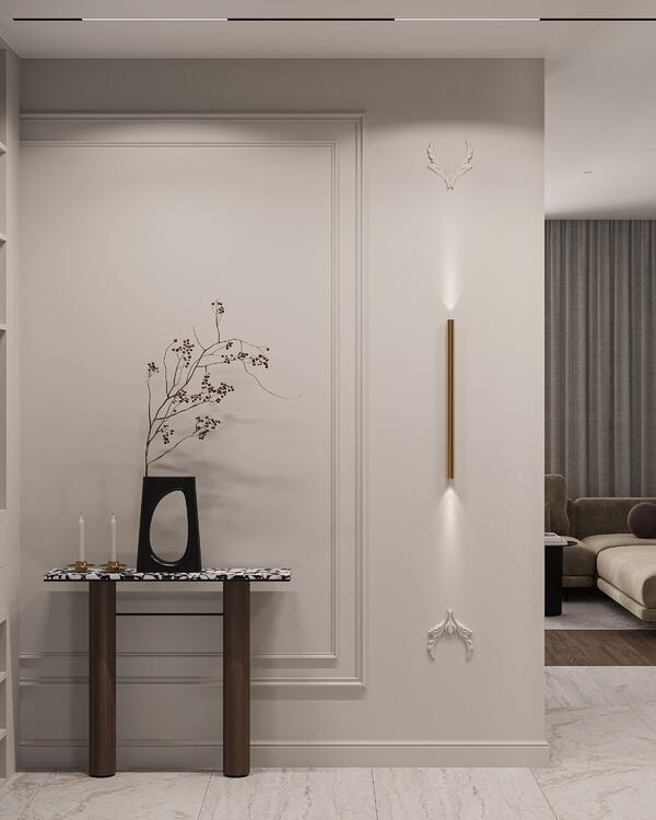 Лаконичный утонченный дизайн в светлых тонах