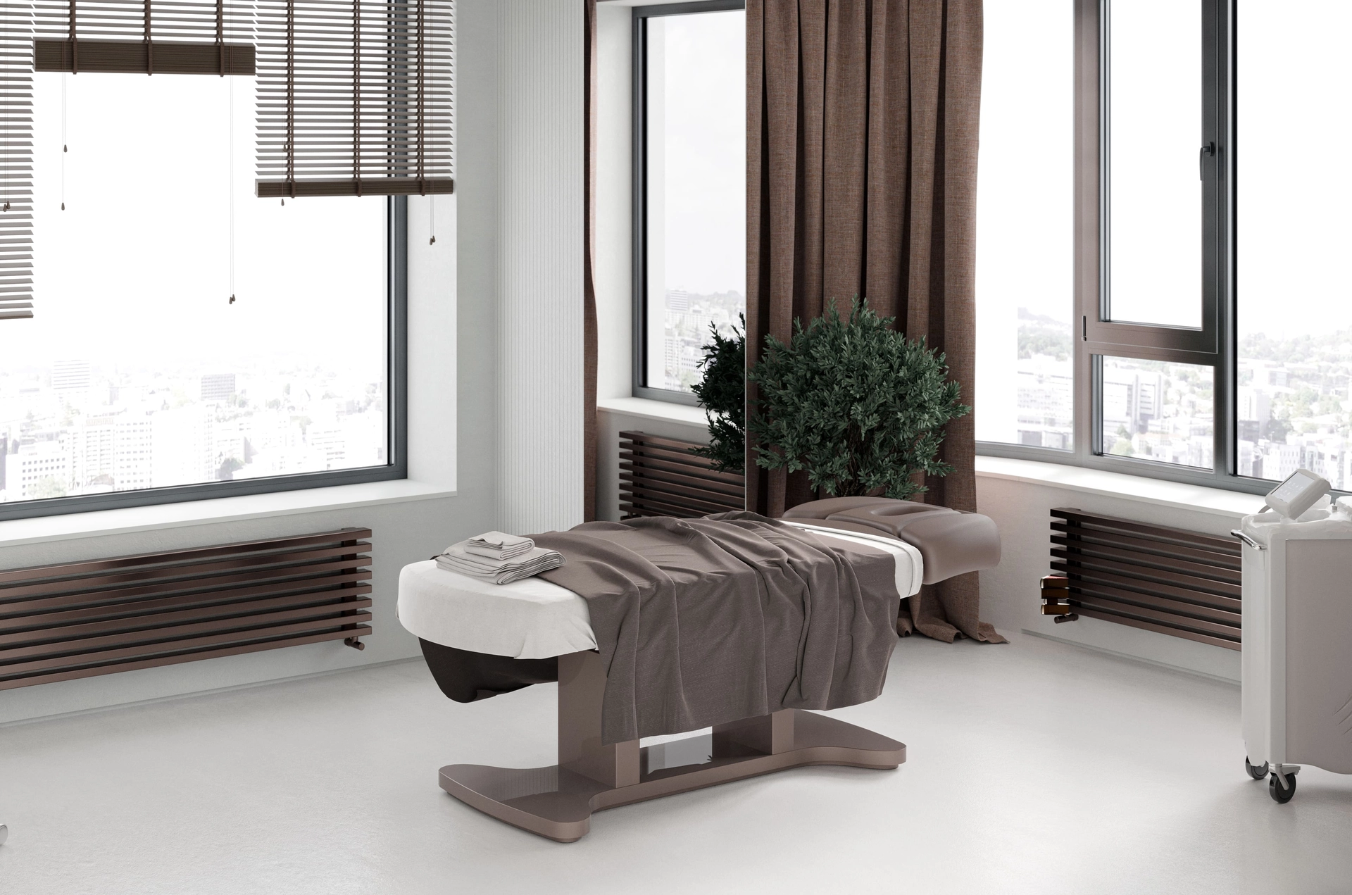 Дизайн проект центр лазерной эпиляции в стиле минимализм