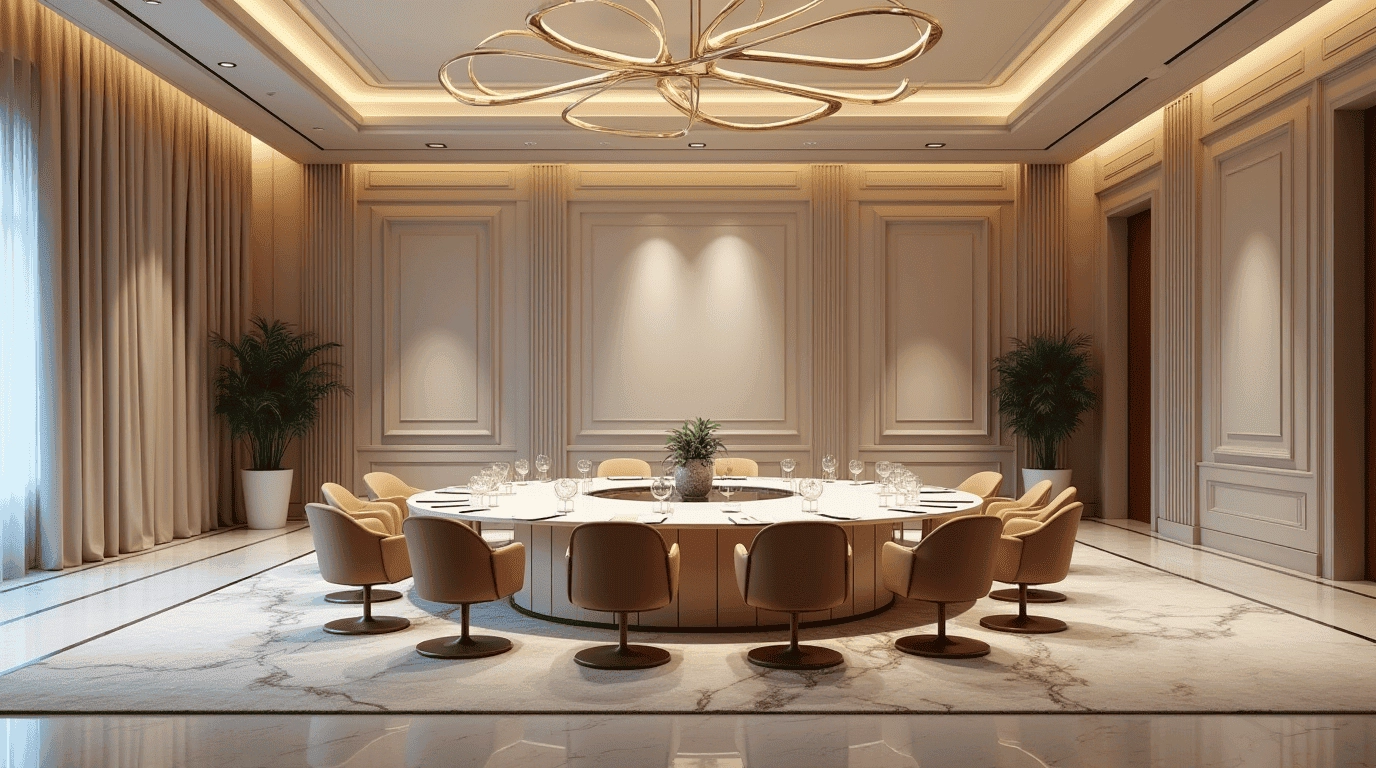 Дизайн проект конференц-зал в стиле неоклассика