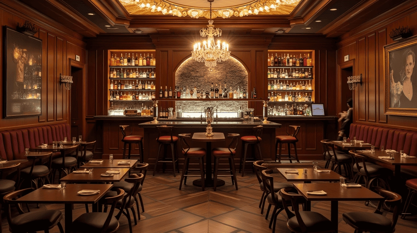 Дизайн проект бара в стиле неоклассика