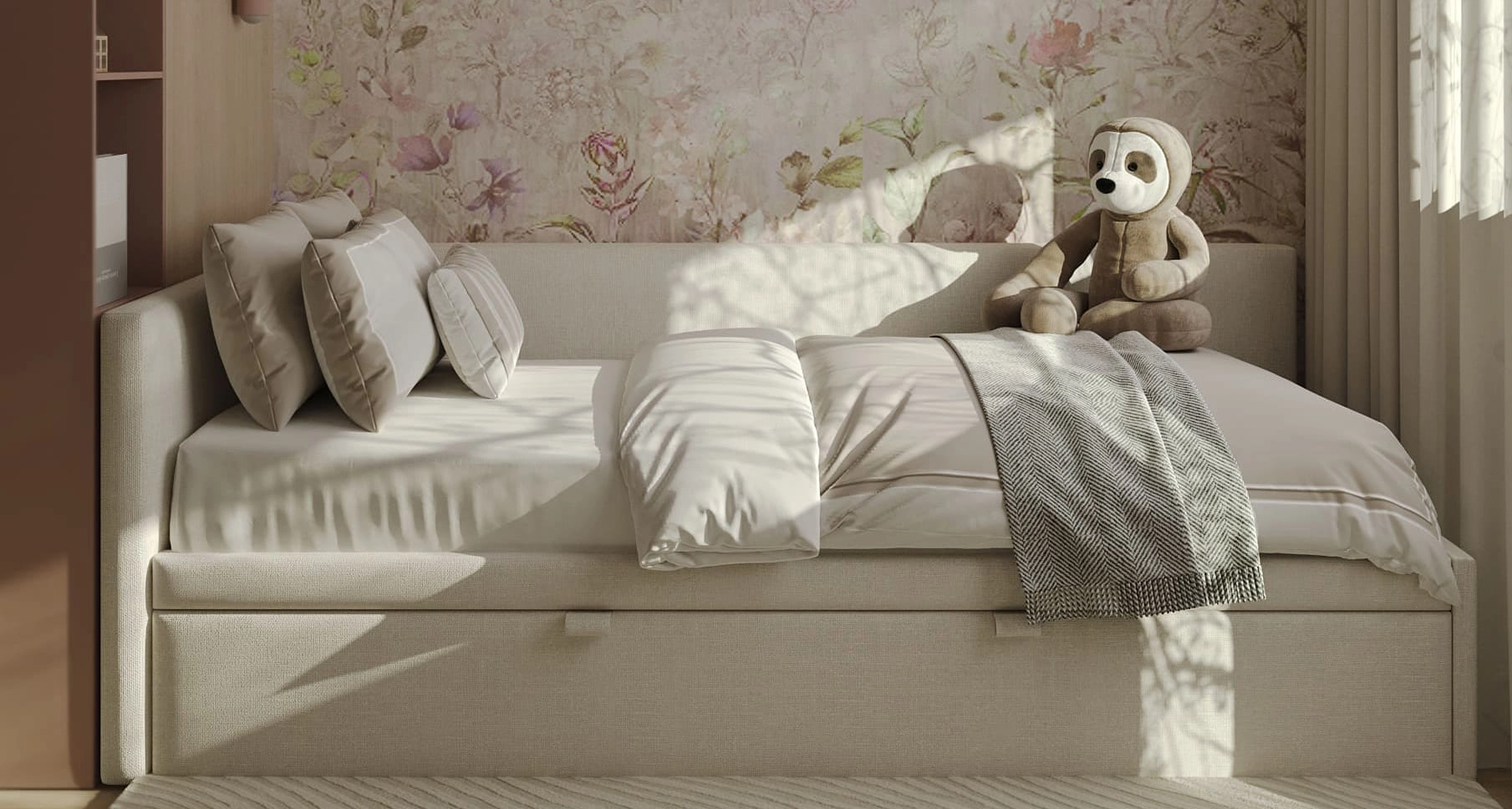 Дизайн проект детской спальни в стиле неоклассика