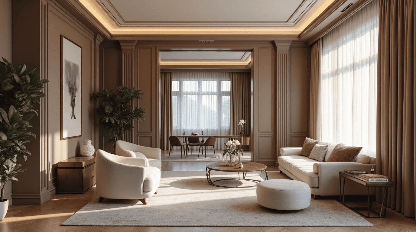 Дизайн проект отель в стиле неоклассика