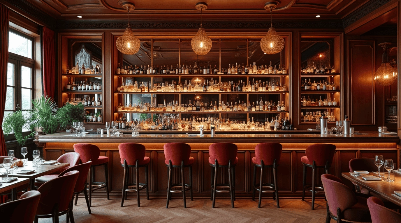 Дизайн проект бар-ресторана в стиле неоклассика