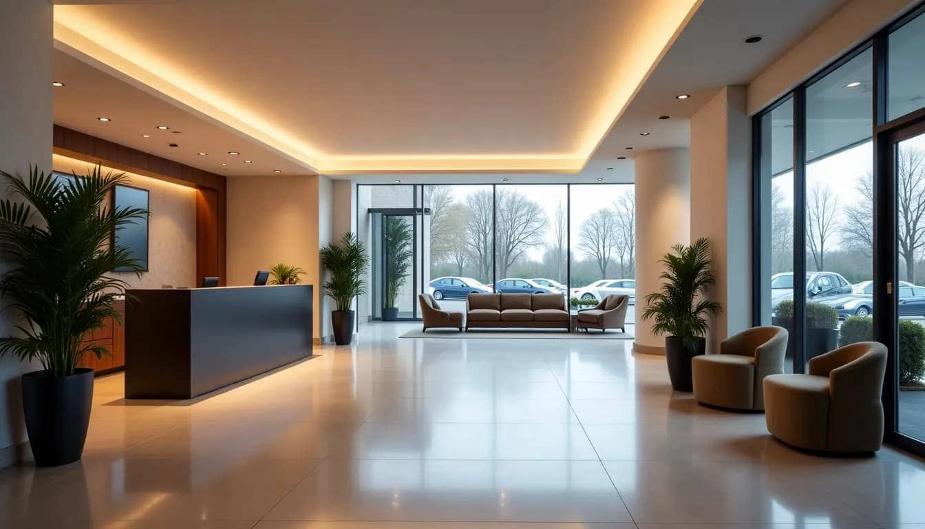 Дизайн проект автосервис в стиле минимализм