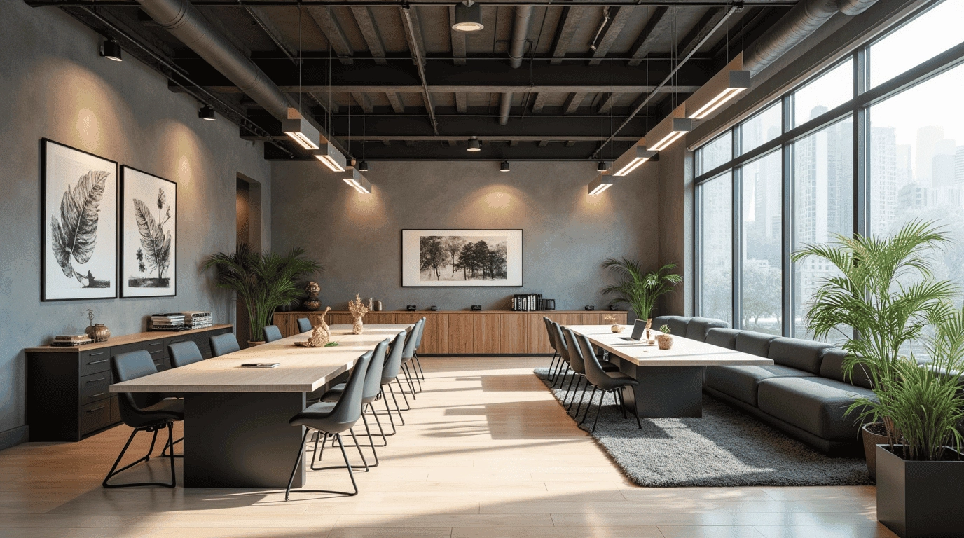 Дизайн проект рабочего пространства в стиле минимализм