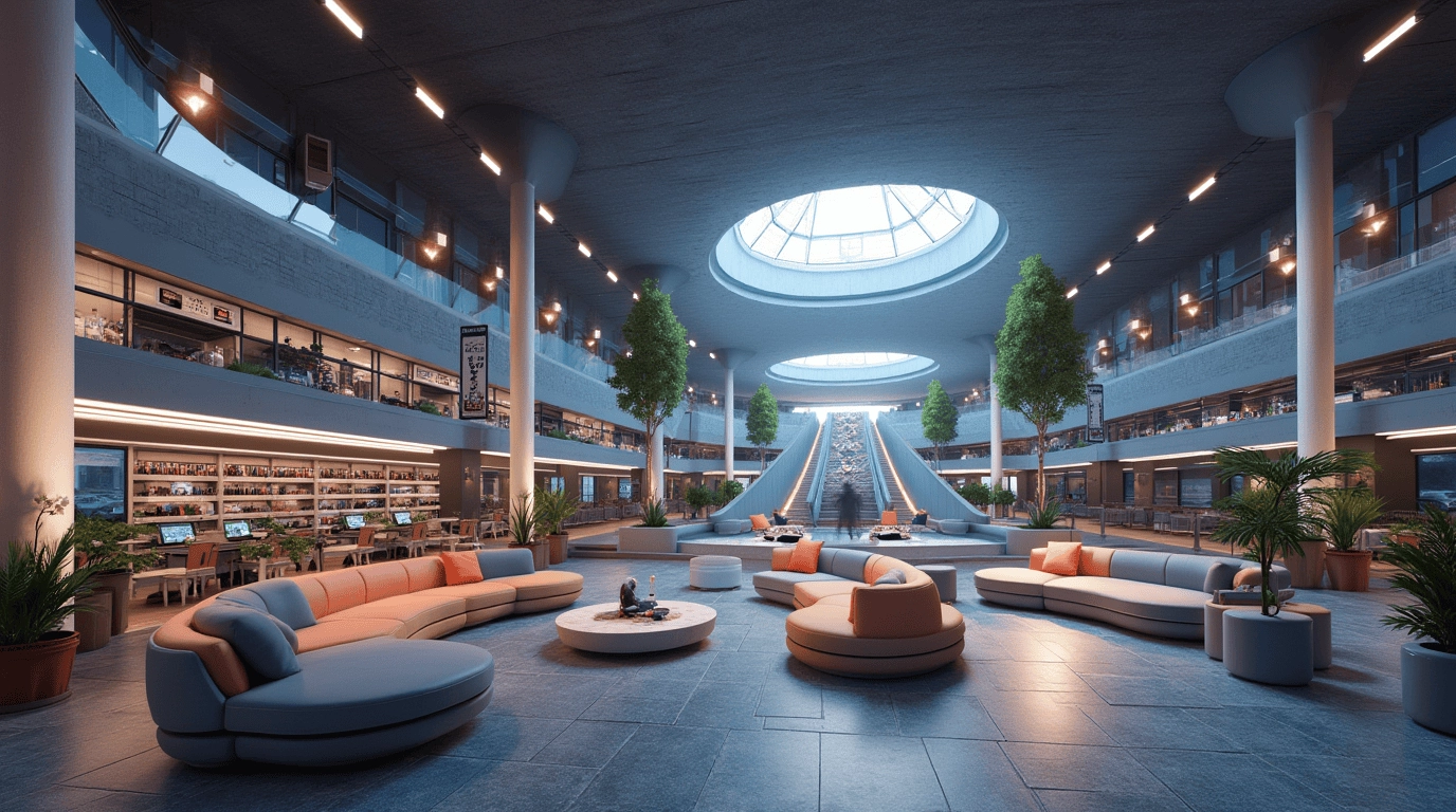 Дизайн проект научно-развлекательный центр в стиле неоклассика