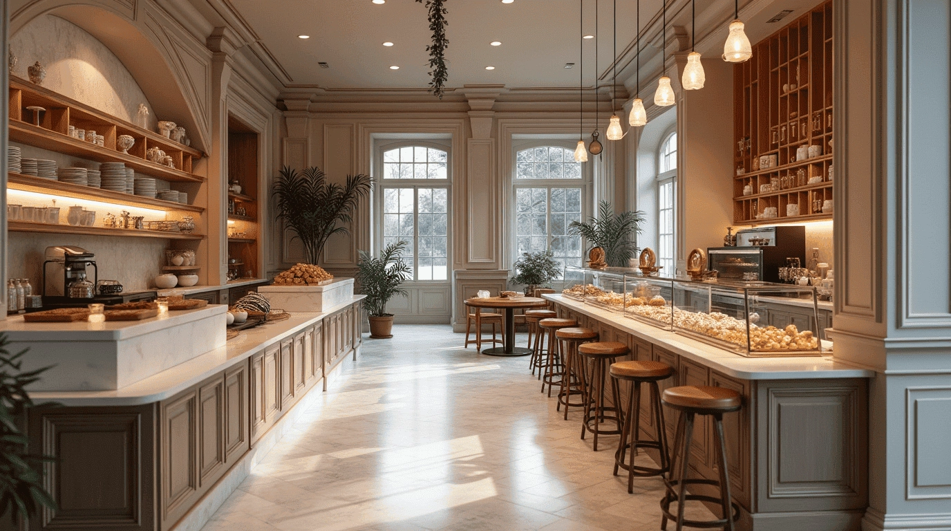 Дизайн проект пироговая в стиле неоклассика