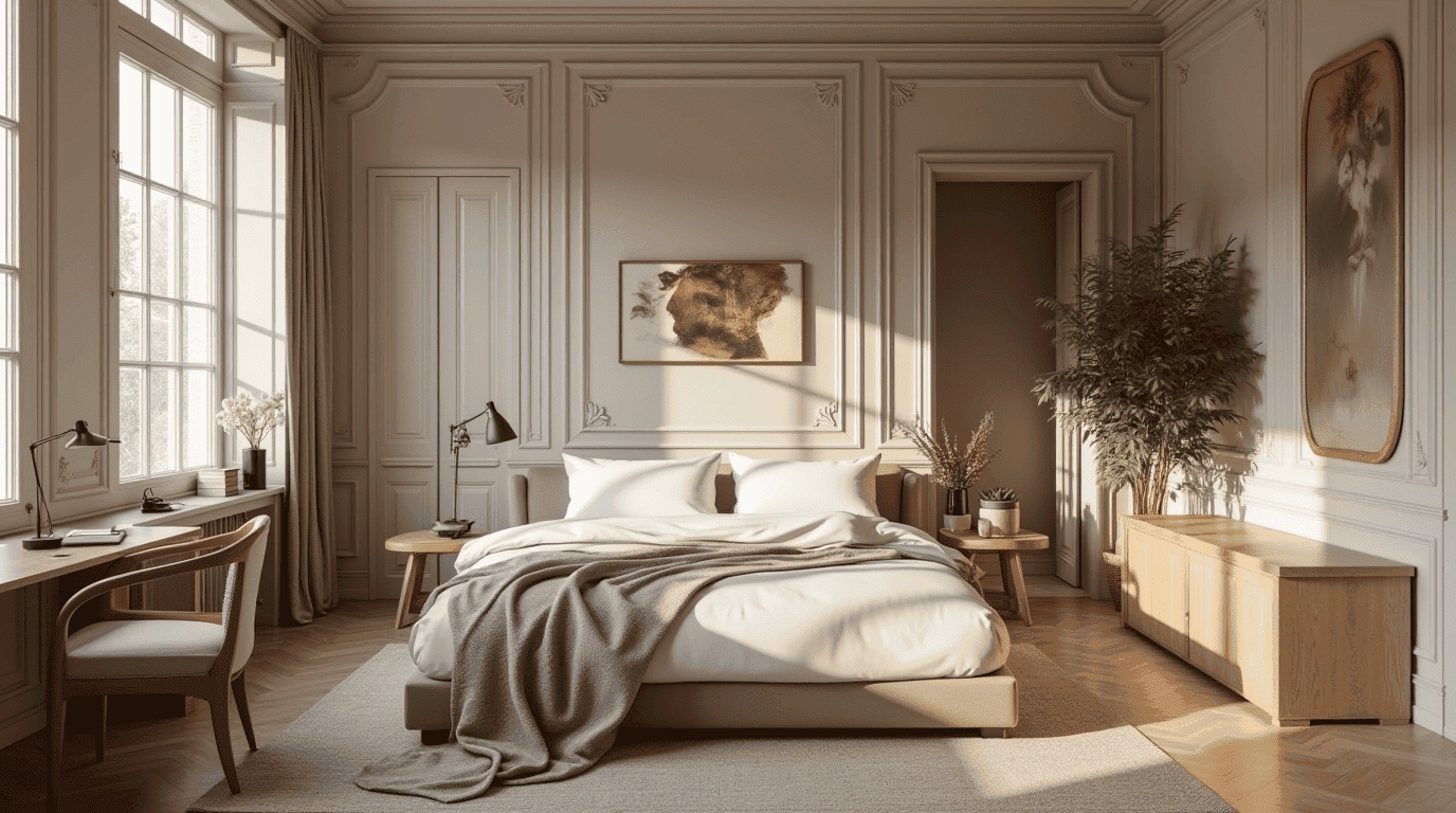 Дизайн проект хостел в стиле неоклассика