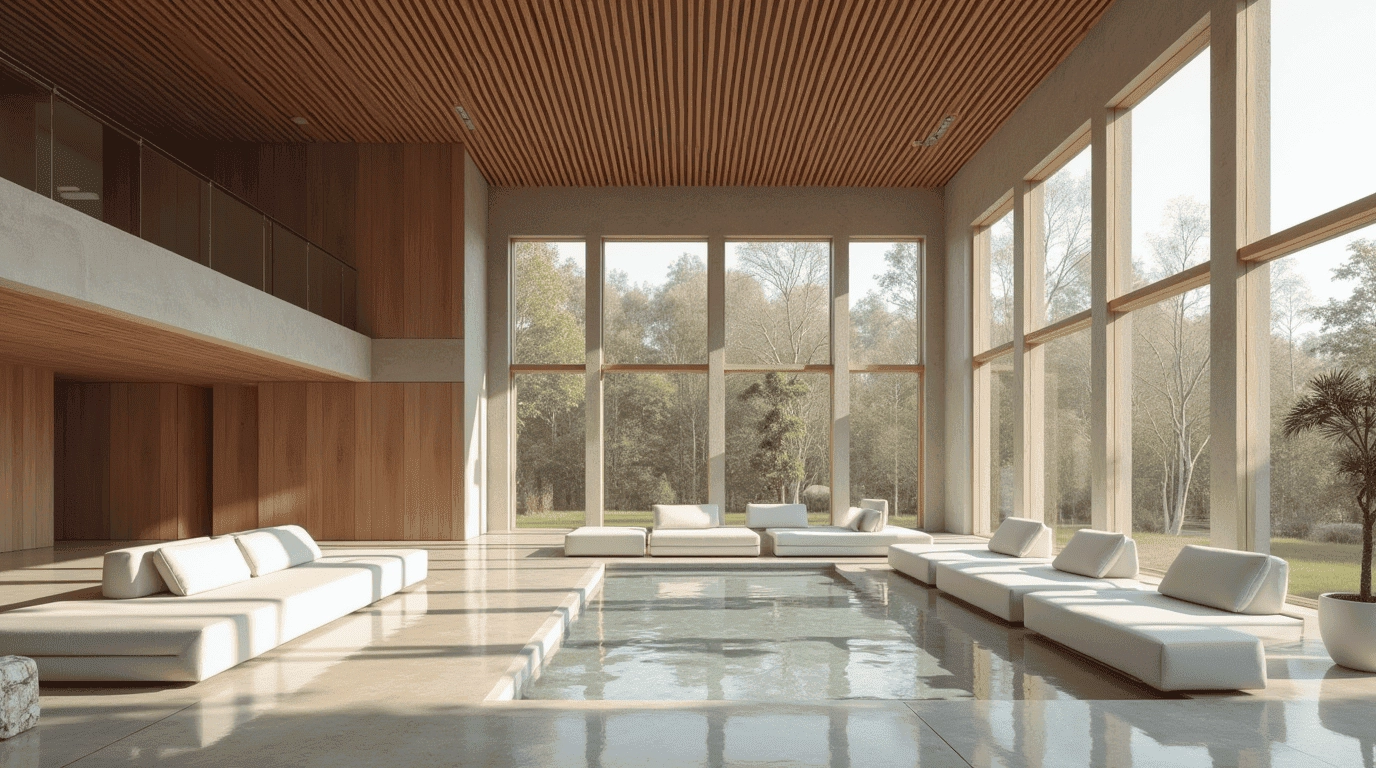 Дизайн проект база отдыха в стиле неоклассика