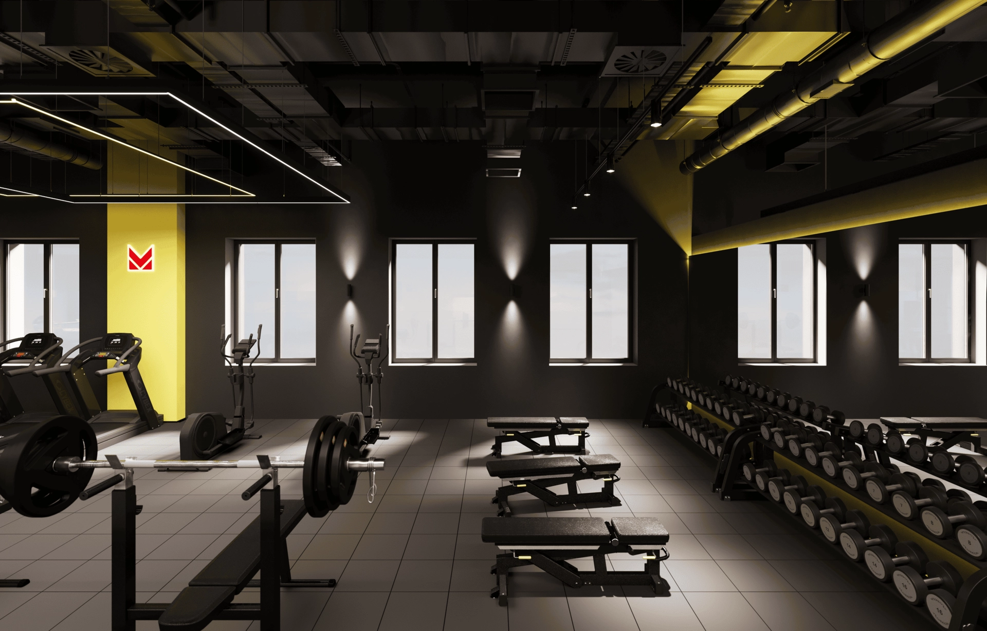 Дизайн проект спорткомплекс