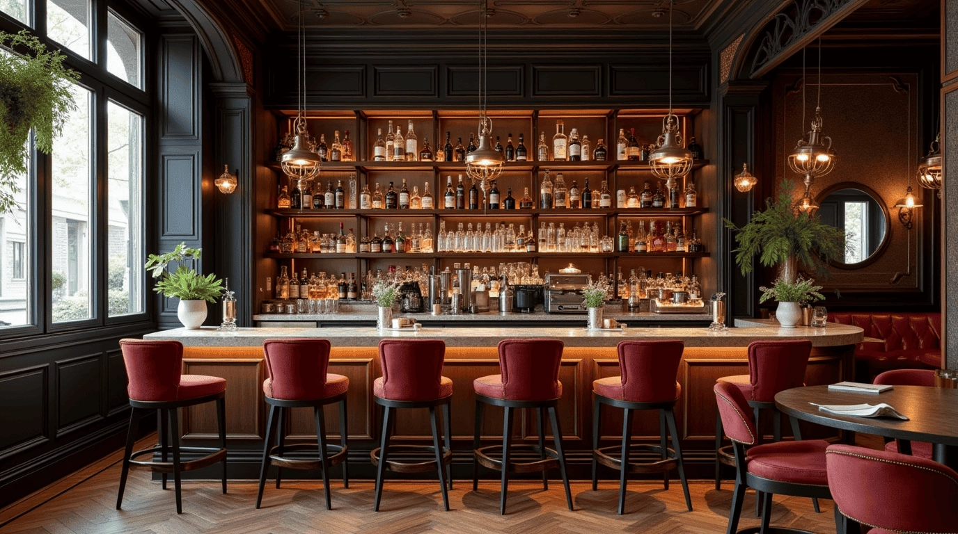 Дизайн проект гастробара в стиле неоклассика