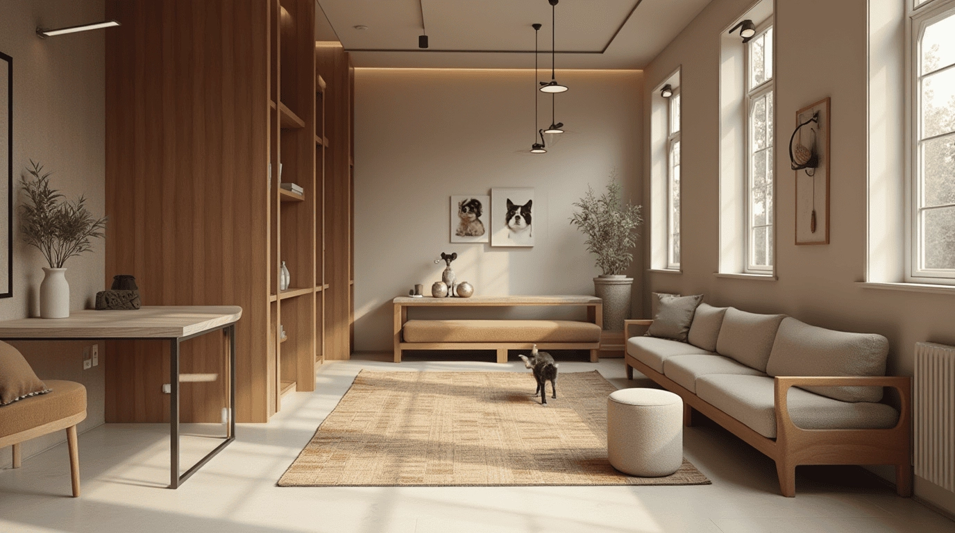 Дизайн проект приют для животных в стиле неоклассика