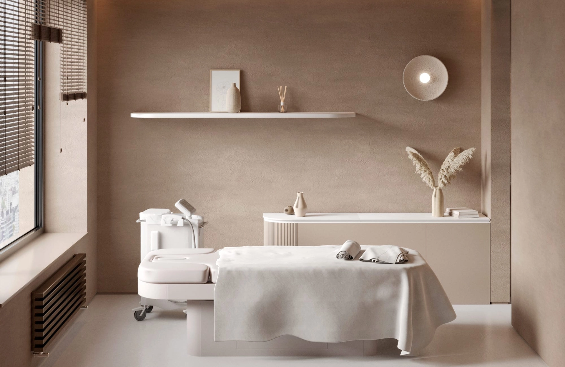 Дизайн проект клиника эстетической медицины в стиле минимализм