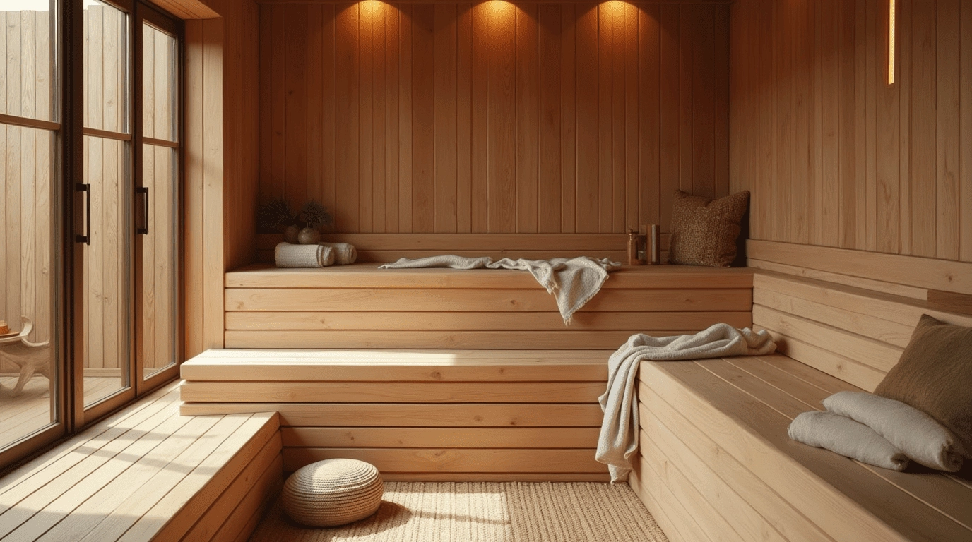 Дизайн проект сауны в стиле неоклассика