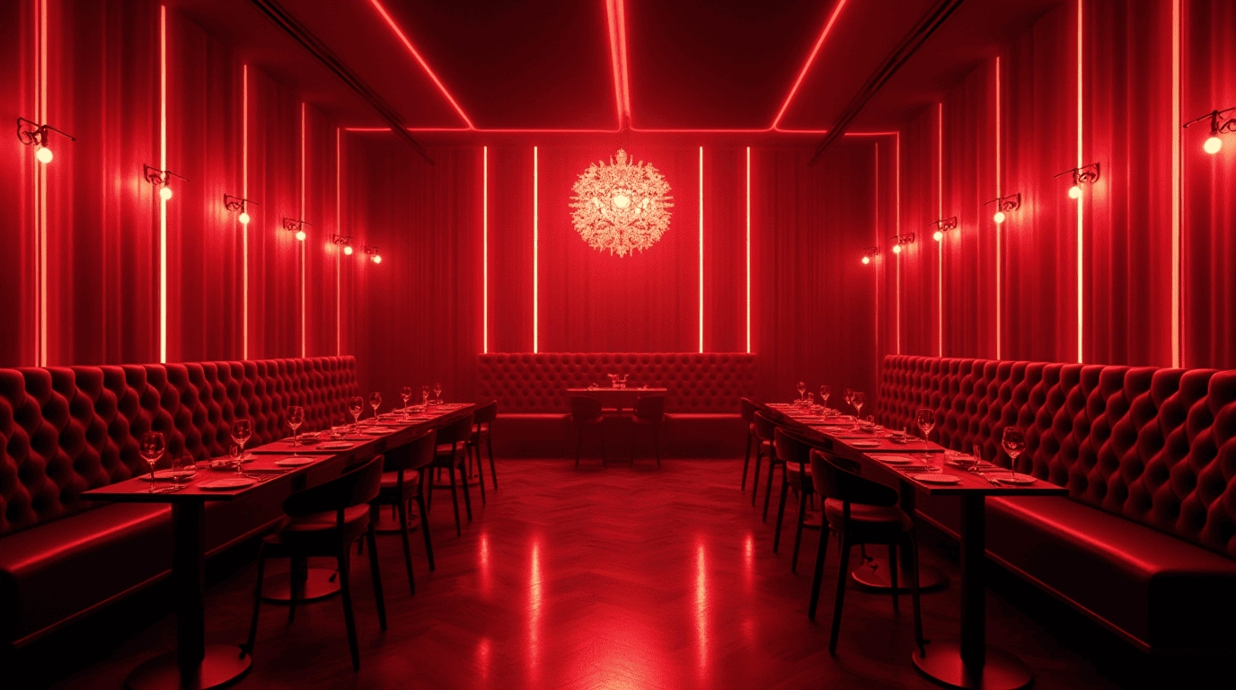 Дизайн проект караоке в стиле неоклассика