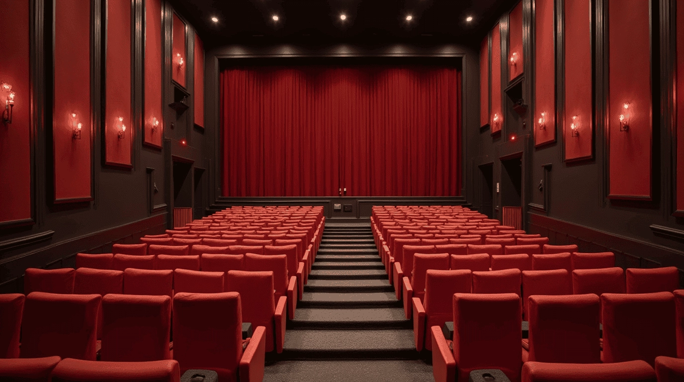 Дизайн проект кинотеатр в стиле неоклассика