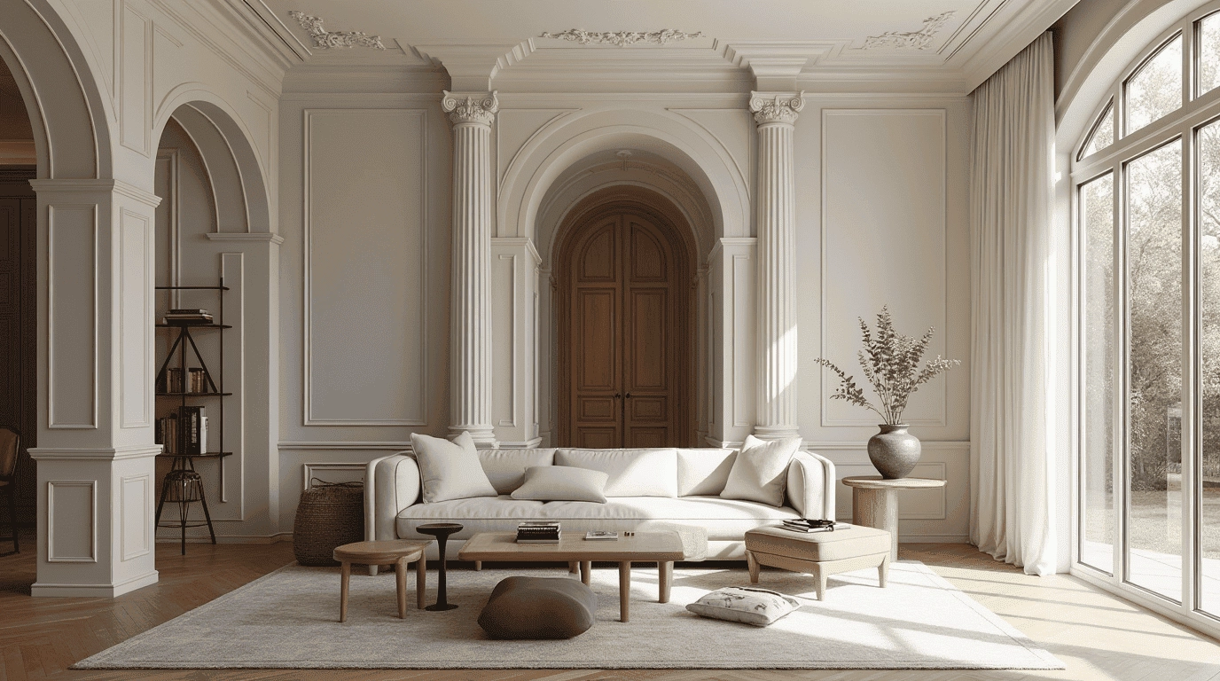 Дизайн проект гостевого дома в стиле неоклассика