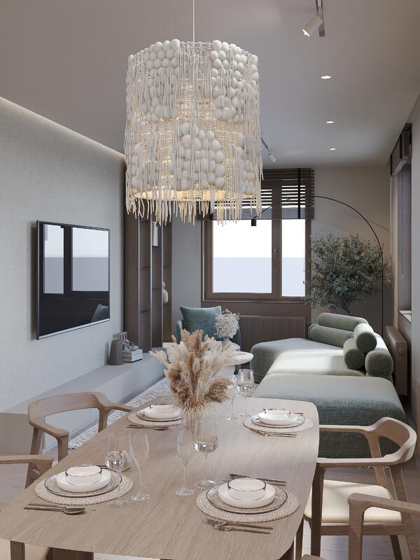 Кухня-гостиная — открытое пространство для жизни.