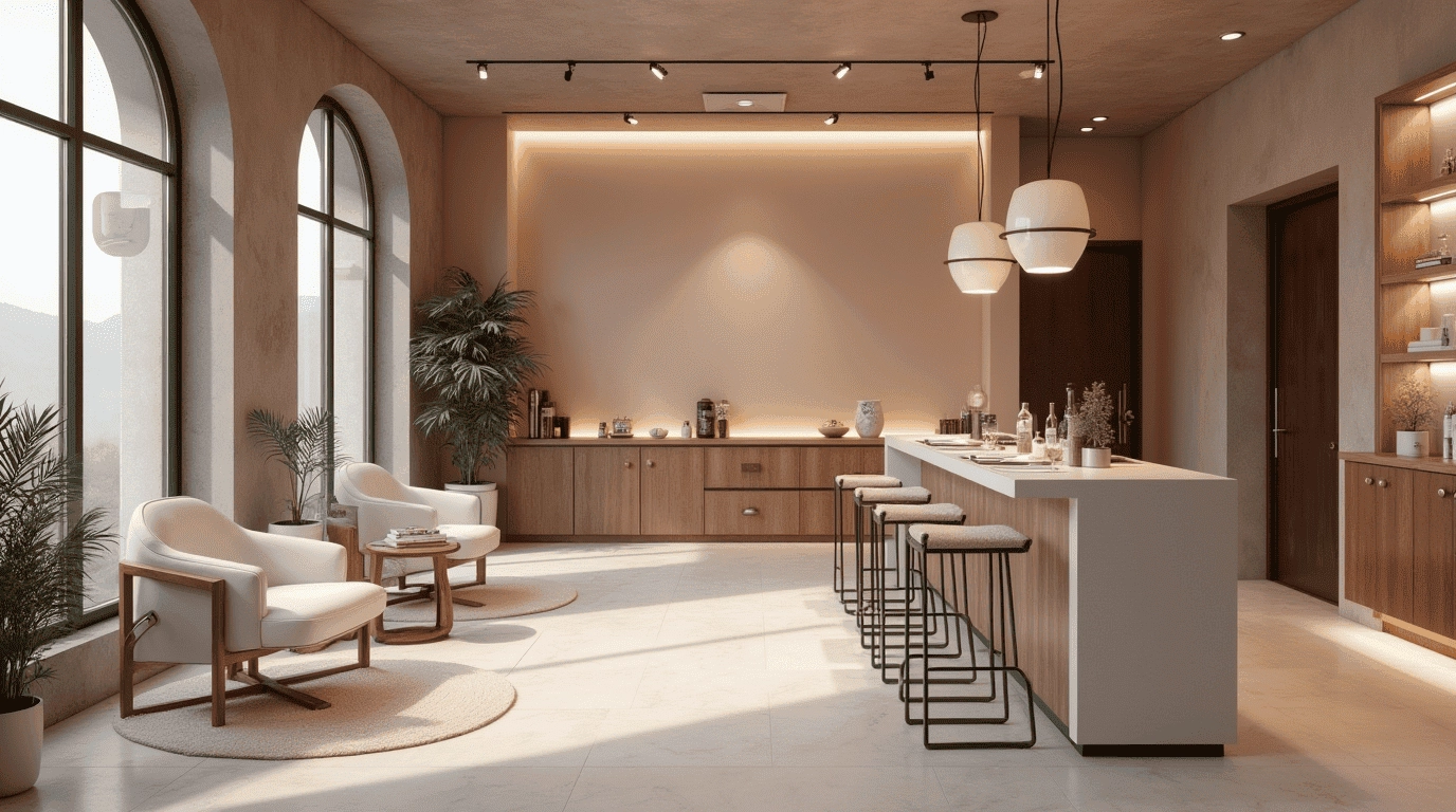 Дизайн проект ногтевой сервис в стиле минимализм