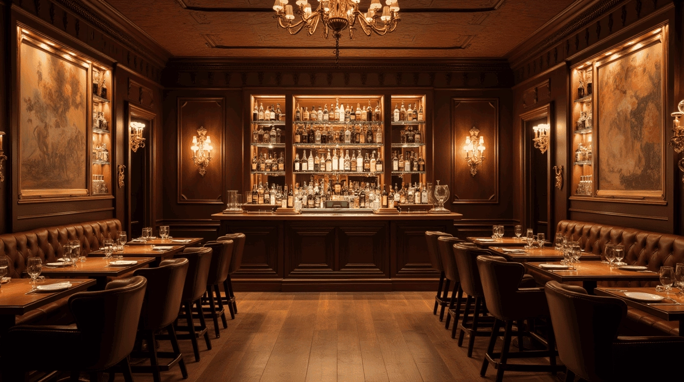 Дизайн проект рюмочная в стиле неоклассика