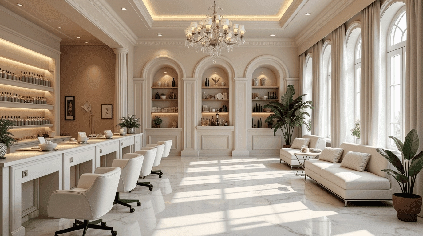 Дизайн проект cтудия маникюра и педикюра в стиле неоклассика