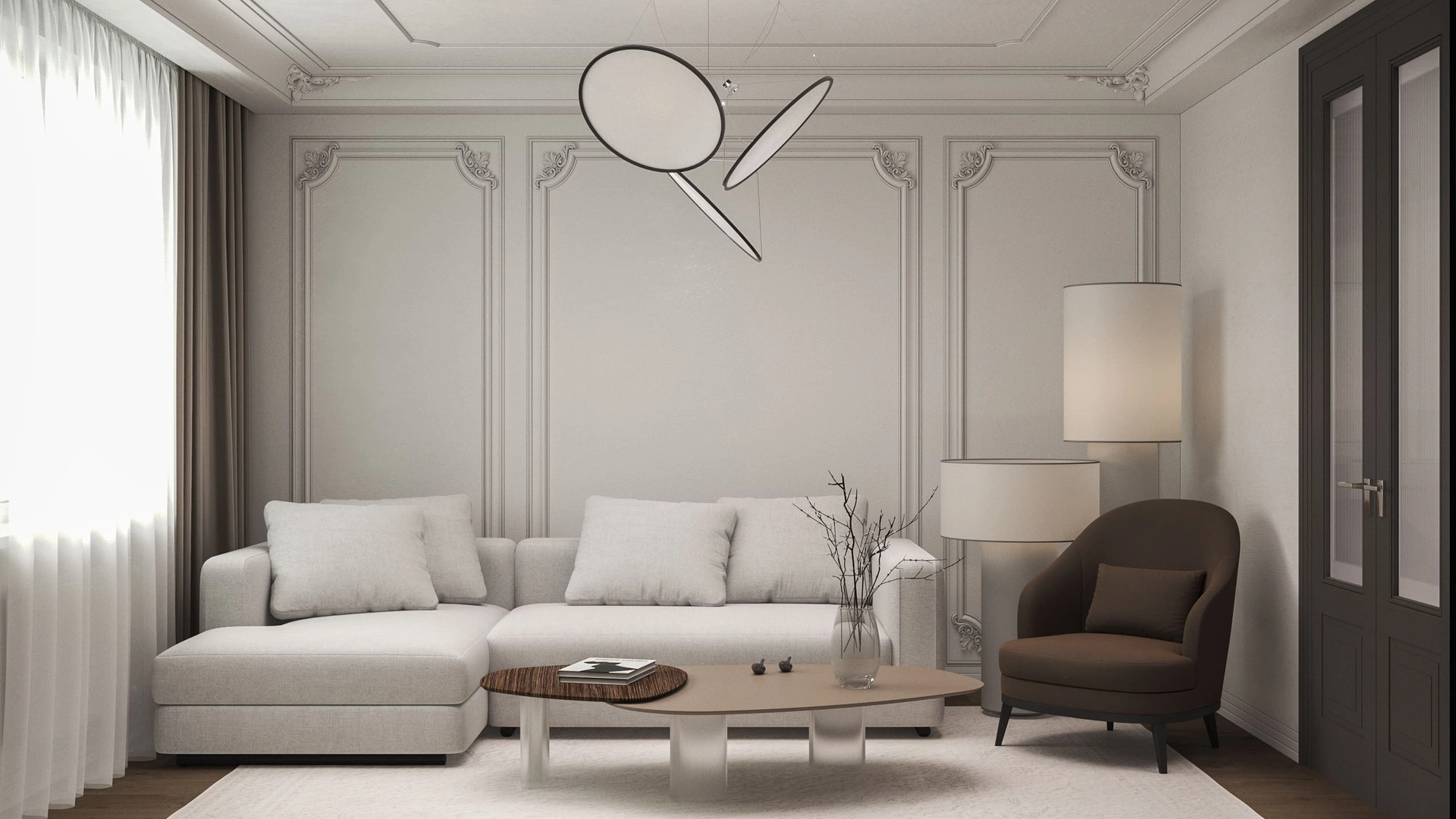 Дизайн проект дома в стиле неоклассика